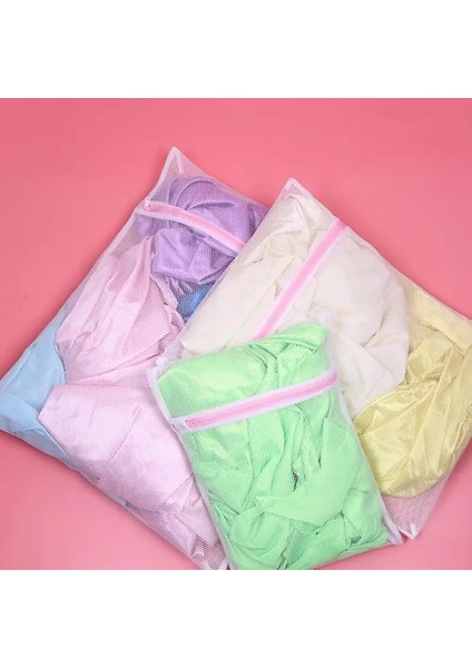 30X40CM Stili 3 Boyut Baskı Fermuarlı Örgü Çamaşır Torbası Polyester Çamaşır Net Çanta Iç Çamaşırı Çorap Çamaşır Makinesi Kılıfı Giysi Sutyen Çantaları (Yurt Dışından) indirimleri