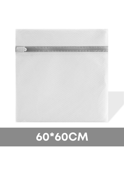 60X60CM Tarzı Örgü Çamaşır Torbası Yıkama Giysi Torbası Çamaşır Makinesi Torbası Iç Çamaşırı Çamaşır Sepeti Kirli Giysiler Organizatör Kirli Çamaşır Sepeti (Yurt Dışından)