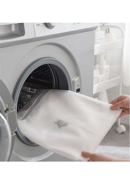60X60CM Tarzı Örgü Çamaşır Torbası Yıkama Giysi Torbası Çamaşır Makinesi Torbası Iç Çamaşırı Çamaşır Sepeti Kirli Giysiler Organizatör Kirli Çamaşır Sepeti (Yurt Dışından)