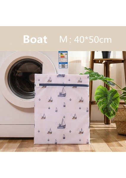 Tekne 40-50CM Tarzı 6 Boyutları Baskı Katlanabilir Çamaşır Torbası Net Çamaşır Makinesi Çantaları Seyahat Depolama Organizatör Örgü Kirli Çamaşır Torbası Sutyen Iç Çamaşırı (Yurt Dışından) fiyatları