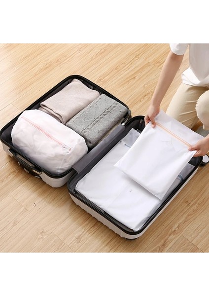 Bordo Tarzı Örgü Çamaşır Torbası Çamaşır Torbası Iç Çamaşırı Çorap Çamaşır Makinesi Giysileri Sutyen Çantası Katlanabilir Giysi Bakımı Koruma Ağı Filtresi (Yurt Dışından) indirimleri