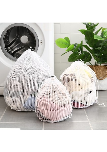 Kaba Ağ Stili M Beden Yeni Ipli Büyük Boy Banyo Yıkama Çamaşır Torbası Giyim Bakımı Katlanabilir Koruma Ağı Filtre Sutyen Çorap Iç Çamaşırı Yıkama (Yurt Dışından)