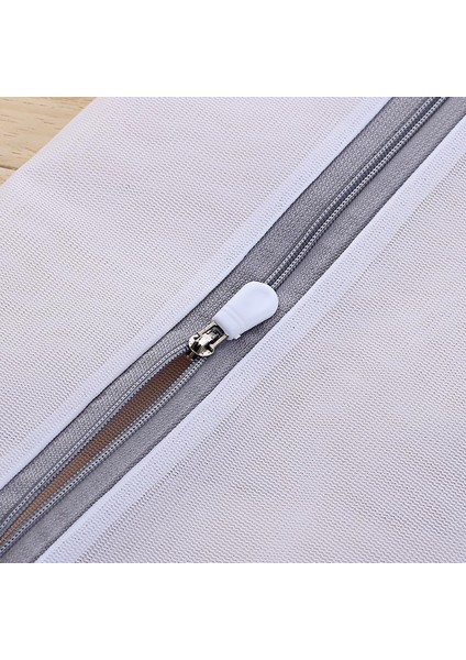 60-60 Cm'lik Ince Stil Gri Fermuar Ince Örgü Çamaşır Torbası Yıkama Profesyonel Sutyen Iç Çamaşırı Torbası Kirli Giysiler Dolaşma Önleyici Çamaşır Sepeti (Yurt Dışından)