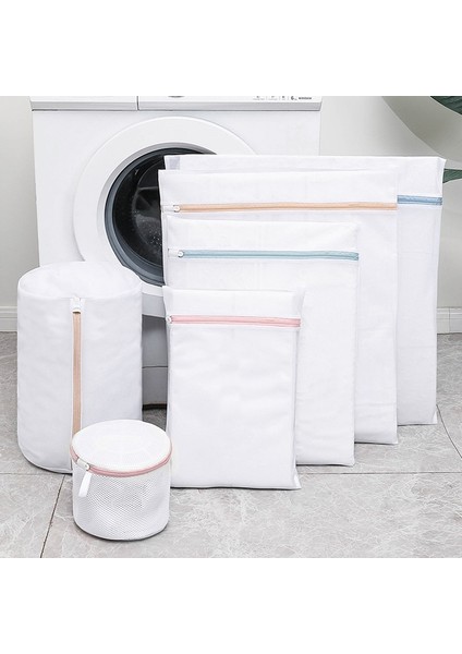 60X60CM Tarzı 7 Boyutlu Çamaşır Makinesi Çamaşır Torbaları Örgü Iç Çamaşırı Çorap Çamaşır Torbası Fermuarlı Seyahat Giysileri Organizatör Bolsa De Lavanderia (Yurt Dışından) fırsatları