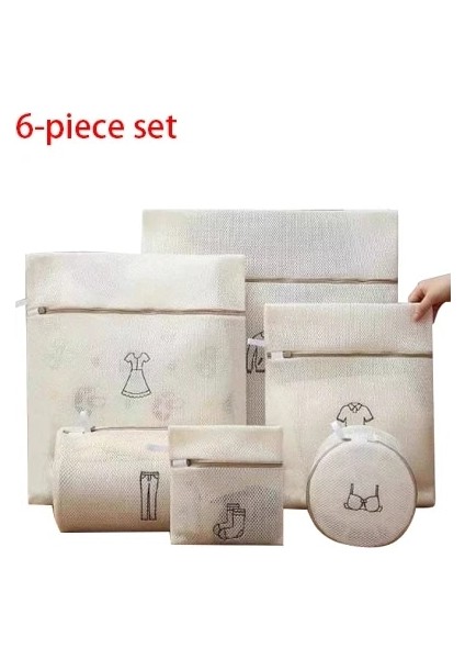 Bej Tarzı Nakış Çamaşır Torbası Kalınlaşmış Deformasyon Önleyici Sargı Önleyici Çamaşır Torbası Ev Iç Giyim Çamaşır Torbası Seti Örgü Çanta (Yurt Dışından) fiyatları