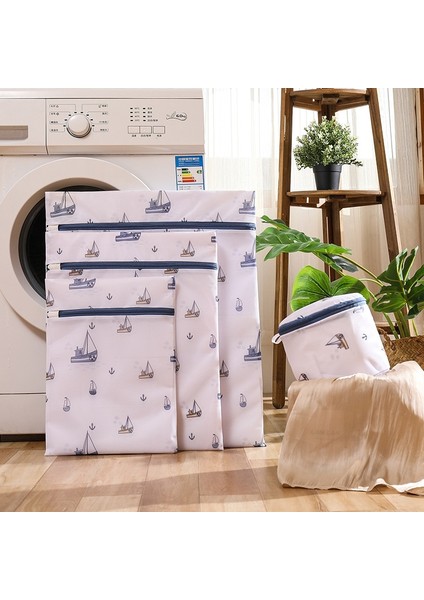 50X60CM Tarzı Kalınlaşmış Yelkenli Baskı Çamaşır Torbası Ev Ince Örgü Bakım Çamaşır Torbası Sutyen Iç Çamaşırı Özel Yıkama Bakım Torbası Çamaşır Filesi (Yurt Dışından) modelleri
