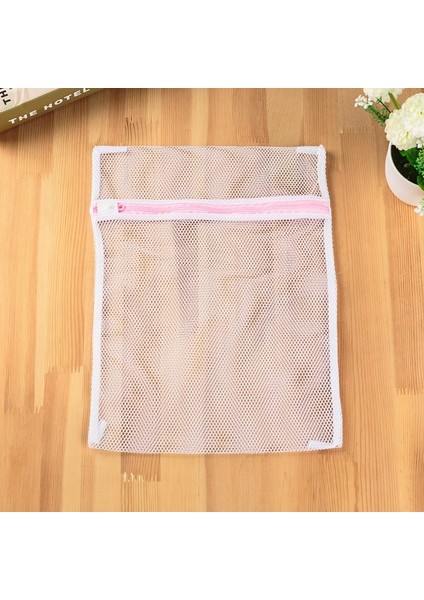 Kaba Ağ 23CMX30CM Stili Pembe Fermuarlı Örgü Çamaşır Yıkama Torbaları Polyester Çamaşır Sutyen Çantaları Iç Çamaşırı Sutyen Iç Çamaşırı Çamaşır Makinesi Giysi Koruma Ağı (Yurt Dışından)