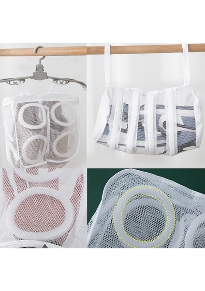 Yuvarlak Stil Ayakkabı Yıkama Saklama Torbası Çamaşır Makinesi Özel Bakım Çamaşır Torbası Ev Ayakkabı Yıkama Torbası Örgü Çanta Anti-Deformasyon (Yurt Dışından) modelleri