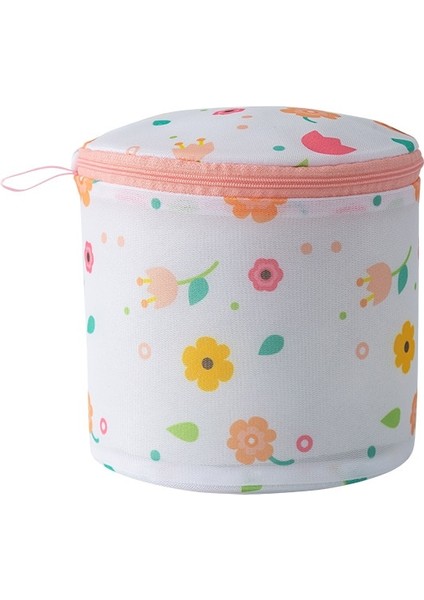 Araba 50X60 Tarzı Çiçek Baskı Fermuarlı Örgü Çamaşır Torbası Polyester Çamaşır Net Çanta Iç Çamaşırı Çorap Çamaşır Makinesi Kılıfı Giysi Sutyen Çantaları (Yurt Dışından) indirimleri