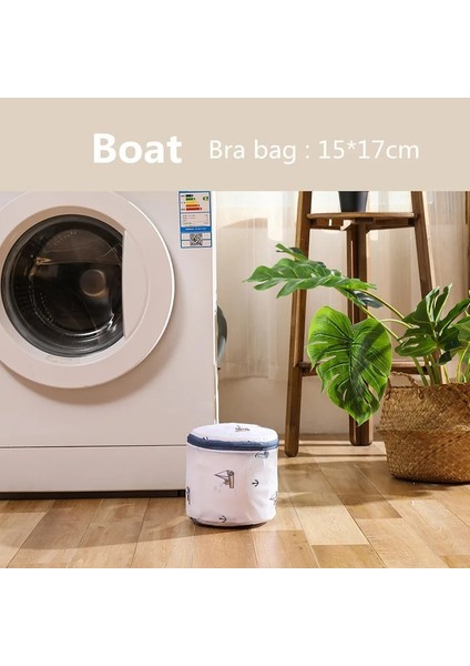Tekne 15-17CM Tarzı 6 Boyutları Baskı Katlanabilir Çamaşır Torbası Net Çamaşır Makinesi Çantaları Seyahat Depolama Organizatör Örgü Kirli Çamaşır Torbası Sutyen Iç Çamaşırı (Yurt Dışından) fiyatları