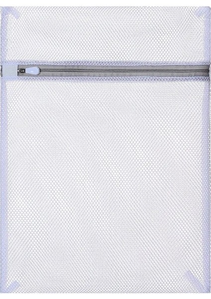 Kaba Net 30CMX40CM Stili Fermuarlı File Çamaşır Torbası Polyester Çamaşır Yıkama Torbaları Kaba Net Çamaşır Sepeti Çamaşır Makineleri Çamaşır Torbaları Fileli Sutyen Torbası (Yurt Dışından)