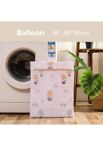 Balon 40-50CM Tarzı 6 Boyutları Baskı Katlanabilir Çamaşır Torbası Yıkama Seyahat Depolama Organizatör Sutyen Polyester Modern Için Mesh Net (Yurt Dışından) fiyatları
