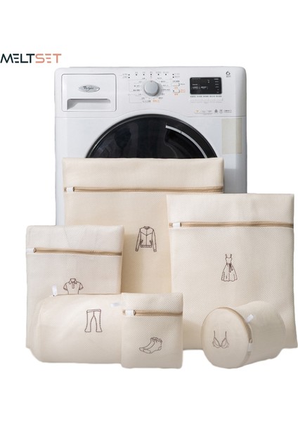 Bej Pantolon Çanta Stili Çamaşır Makineleri Örgü Çamaşır Torbası Sutyen Iç Çamaşırı Çorap Giysileri Çamaşır Torbası Banyo Düzenleyici Net Yıkama Torbaı Kirli Çamaşır Torbaı (Yurt Dışından) fiyatları