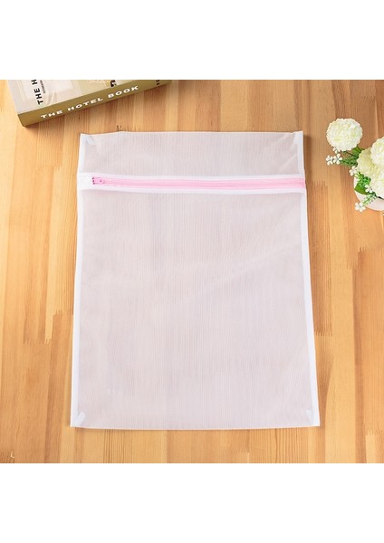 Ince Ağ 40CMX50CM Stili Pembe Fermuarlı Örgü Çamaşır Yıkama Torbaları Polyester Çamaşır Sutyen Çantaları Iç Çamaşırı Sutyen Iç Çamaşırı Çamaşır Makinesi Giysi Koruma Ağı (Yurt Dışından)
