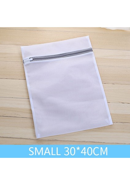 Küçük Stil Fermuarlı Katlanabilir Giysi Çamaşır Makinesi Çamaşır Torbaları Sutyen Yardımı Çorap Gömlek Çorap Iç Çamaşır Koruyucu Mesh Net Yıkama Torbası Kese Sepeti (Yurt Dışından)