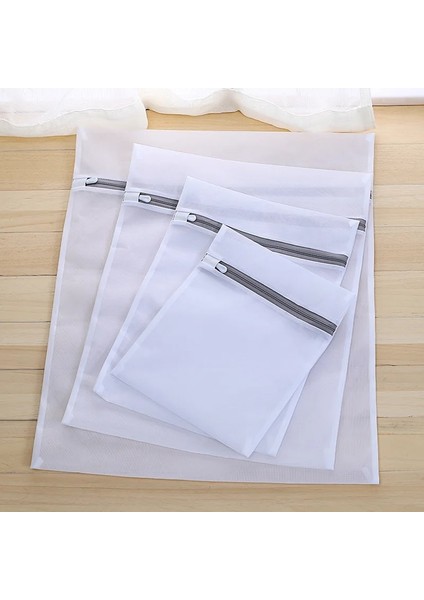Küçük Stil Fermuarlı Katlanabilir Giysi Çamaşır Makinesi Çamaşır Torbaları Sutyen Yardımı Çorap Gömlek Çorap Iç Çamaşır Koruyucu Mesh Net Yıkama Torbası Kese Sepeti (Yurt Dışından)