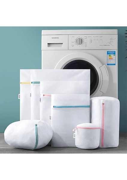 No.4 Tarzı Ze Mesh Çamaşır Torbası Polyester Çamaşır Yıkama Torbaları Kaba Net Çamaşır Sepeti Çamaşır Makineleri Için Çamaşır Torbaları Fileli Sutyen Torbası (Yurt Dışından)