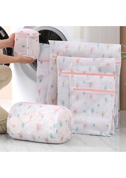 Yeşil Kaktüs 5 Stili Çamaşır Torbası Bitki Baskı Fermuar Anti-Deforme Çizilmez Yıkama Net Çanta Iç Çamaşırı Çorap Çamaşır Makinesi Kılıfı Giysi Sutyen Çantası (Yurt Dışından) modelleri