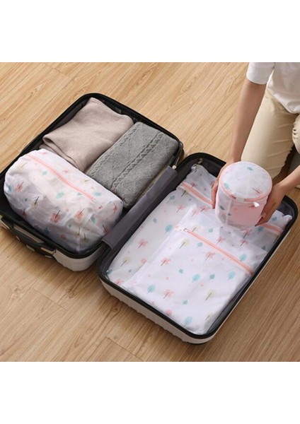 Yeşil Kaktüs 3 Stili Çamaşır Torbası Bitki Baskı Fermuar Anti-Deforme Çizilmez Yıkama Net Çanta Iç Çamaşırı Çorap Çamaşır Makinesi Kılıfı Giysi Sutyen Çantası (Yurt Dışından) fırsatları