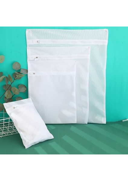 Beyaz Stil 50X60CM Seyahat Için Yıkama Torbaları Hassas Kirli Giysiler Çamaşırhane Mesh Iç Çamaşırı Net Sütyen Büyük Çamaşır Makinesi Ürünleri Çorap Seti Konteyner (Yurt Dışından)