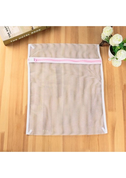 Kaba Mesh Net Stili 23CMX30CM 5 Boyutlu Beyaz Kaba Örgü Çamaşır Torbaları Çamaşır Makineleri Için Iç Çamaşır Çamaşır Yıkama Torbaları Modern Pet+Pe Polyester Çamaşır Torbası (Yurt Dışından)
