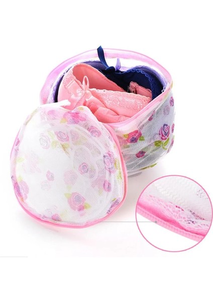 D Stili 15.5 cm Dayanıklı Karikatür Baskı Fermuarlı Çamaşır Torbası Braketi Örgü Sutyen Iç Çamaşırı Çamaşır Torbası Giysileri Koruyun Haddelemeyi Azaltın (Yurt Dışından) fırsatları