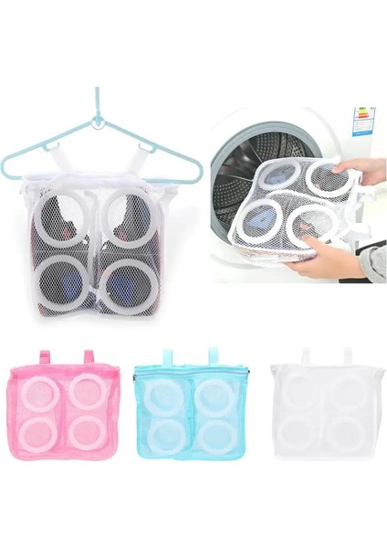 Beyaz Stil 28X24.5X8CM Çamaşır Ayakkabıı Yıkama Torbaı Ayakkabı Yıkama Iç Çamaşırı Sutyen Ayakkabı Havalandırma Kuru Mesh Net Kese Yıkama Asma Makinası Temizleme Koruması (Yurt Dışından) fiyatları