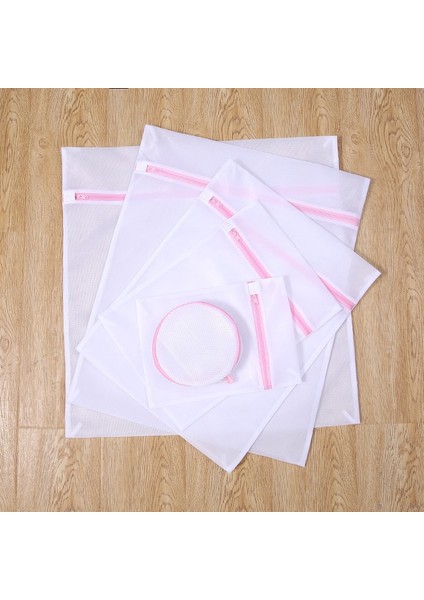 Kaba Net 50CMX60CM Stili 11 Boyutlu Örgü Çamaşır Torbası Polyester Ev Düzenleyici Kaba Net Çamaşır Sepeti Çamaşır Torbaları Çamaşır Makineleri Için Örgü Sutyen Çantası (Yurt Dışından)