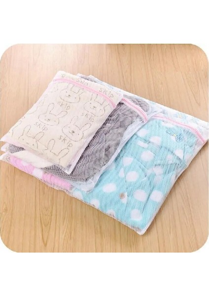 30X40CM Stili 1 Adet Çamaşır Makinesi Örgü File Torbalar Çamaşır Torbası Dayanıklı Fermuarlı Yıkama Torbaları Yıkama Mesh Net Iç Çamaşırı Sutyen Giysileri Çorap Dayanıklı (Yurt Dışından)