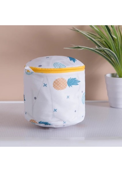 40X50CM Tarzı Kirli Giysiler Organizatör Yıkama Filesi Torbaları Çok Amaçlı Fermuarlı Örgü Çamaşır Torbası Iç Çamaşırı Çorap Eapple Baskı (Yurt Dışından)