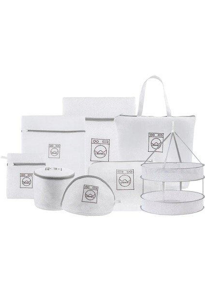 B 7 Adet Tarzı Anasayfa Polyester Çamaşır Torbası Seti Giyim Makinesi Çamaşır Torbası Katlanabilir Sütyen Iç Çamaşırı Çorap Çamaşır Torbaları Çamaşır Torbası Çamaşır Sepeti (Yurt Dışından)