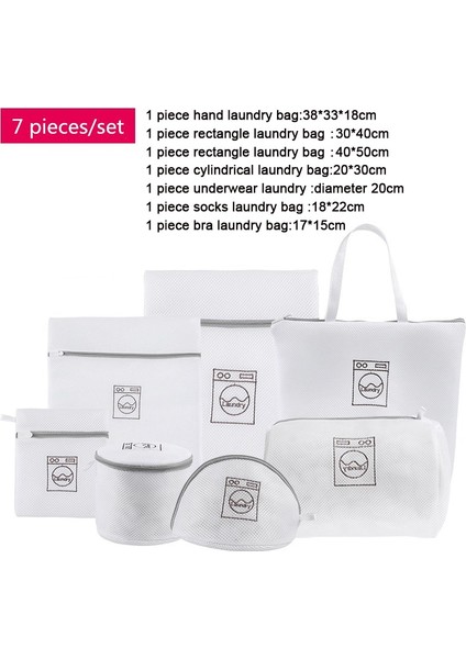 B 7 Adet Tarzı Anasayfa Polyester Çamaşır Torbası Seti Giyim Makinesi Çamaşır Torbası Katlanabilir Sütyen Iç Çamaşırı Çorap Çamaşır Torbaları Çamaşır Torbası Çamaşır Sepeti (Yurt Dışından) fiyatları