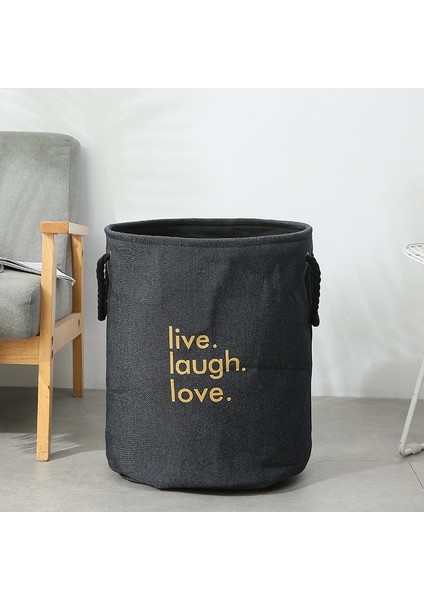 Navy1 Style 35X25X40CM Çamaşır Sepeti Ev Organizatör Katlanabilir Banyo Kirli Giysiler Çamaşır Saklama Torbaları Çocuk Oyuncak Çift Katmanlı Kalın Saklama Sepetleri (Yurt Dışından)