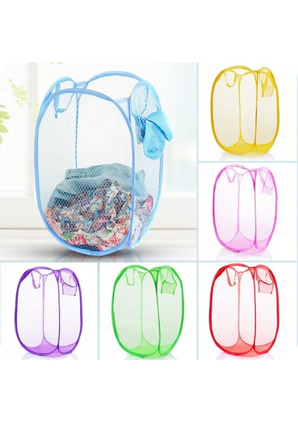 Pembe Tarzı Beyaz File Küçük Kirli Çamaşır Sepeti Katlanır Renkli File Saklama Sepeti Kirli Kıyafet Sepeti Kirli Kıyafet Sepeti Çamaşır Sepeti (Yurt Dışından) modelleri