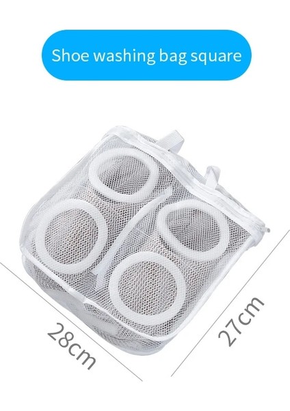 Kare Tarzı Ayakkabı Yıkama Saklama Torbası Çamaşır Makinesi Özel Bakım Çamaşır Torbası Ev Ayakkabı Yıkama Torbası Örgü Çanta Anti-Deformasyon (Yurt Dışından) fiyatları