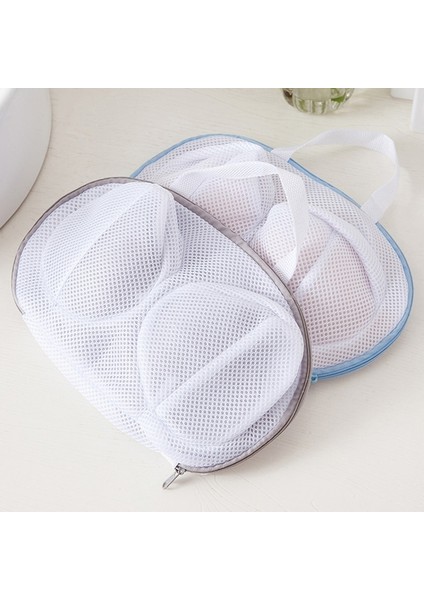 Beyaz Mavi Stil Temizlik Iç Çamaşırı Çamaşır Sutyen Çantası Seyahat Ev Kullanımı Için Sutyen Polyester Örgü Çantalar Çok Amaçlı Anti-Deformasyon Yıkama Torbası (Yurt Dışından) indirimleri