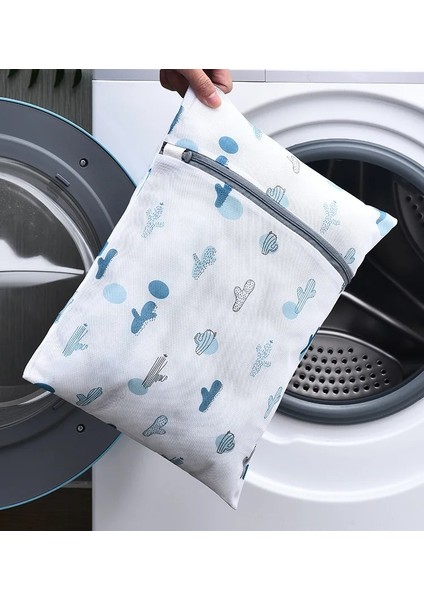 S 30-40CM Stili 5 Boyutlu Zarif Baskı Çamaşır Torbası Sutyen Çorap Iç Çamaşırı Yıkama Torbası Çok Işlevli Yıkama Organizatör Iç Çamaşırı Çamaşır Torbası Sepeti (Yurt Dışından)