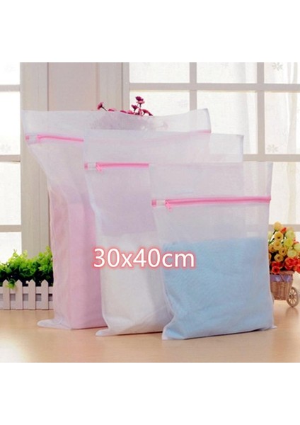 30X40CM Stili Xl Beden Örgü Çamaşır Torbası Çamaşır Yıkama Yardımı Makinesi Net Iç Çamaşırı Giysileri Anti Deforme Koruma Dayanıklı Ev Temizleme Toolze (Yurt Dışından)