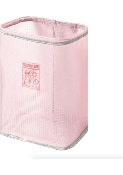 Pembe Stil Duvara Monte Nefes Alabilir Çamaşır Sepeti Katlanabilir Kirli Giysi Sepeti Banyo Giysi Saklama Sepetleri Çamaşır Organizatör (Yurt Dışından)