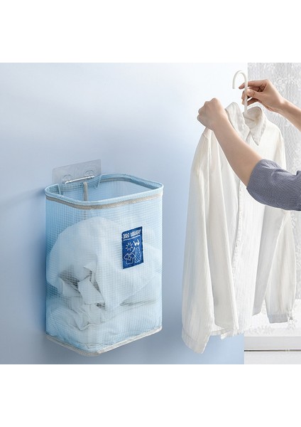 Pembe Stil Duvara Monte Nefes Alabilir Çamaşır Sepeti Katlanabilir Kirli Giysi Sepeti Banyo Giysi Saklama Sepetleri Çamaşır Organizatör (Yurt Dışından) fırsatları