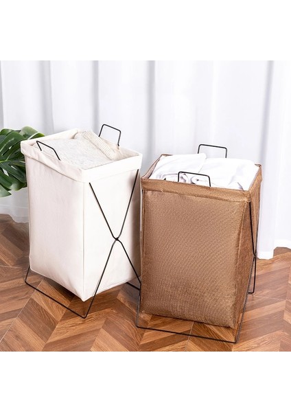 Beyaz Stil 38X28X55CM Katlanabilir Kirli Çamaşır Sepeti Kumaş Su Geçirmez Giysi Sepeti Ev Giysileri Saklama Sepetleri Çok Işlevli Çeşitli Eşyalar Organizatör (Yurt Dışından) fiyatları