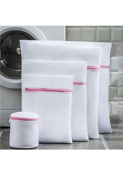 S- 30X40CM Tarzı Kirli Çamaşırlar Için Çamaşır Torbaları Çamaşır Makineleri Sutyen Için Mesh Çamaşır Yıkama Torbaları Iç Çamaşırı Çorapları Fermuarlı Çamaşır Yıkama Torbası (Yurt Dışından)