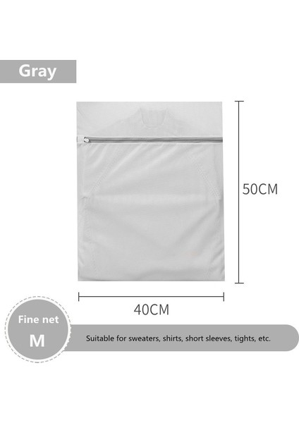 Ince Ağ 40-50CM Stili Gri Fermuar Örgü Çamaşır Yıkama Torbaları Seyahat Taşınabilir Giysi Organizatör Iç Çamaşırı Sutyen Yıkama Torbası Katlanabilir Net Kirli Çamaşır Torbası (Yurt Dışından) fiyatları