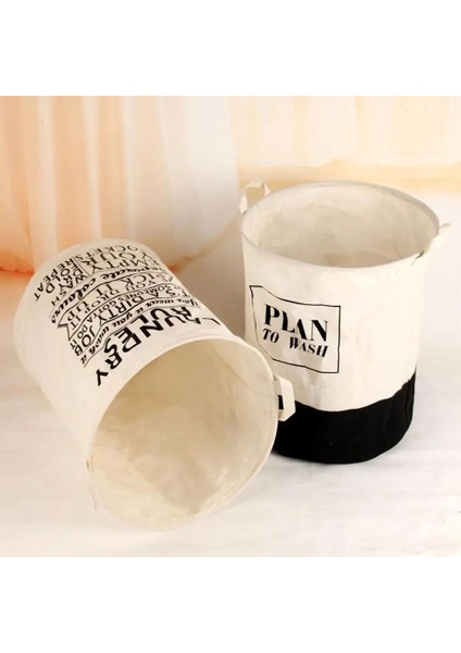 No.6 Tarzı Sıcak Satış 40CM x 50CM Katlanır Çizgili Büyük Kapasiteli Çamaşır Sepeti Yuvarlak Giysioyuncak Saklama Çantası Kova Varilorganizer Panier L (Yurt Dışından) fiyatları