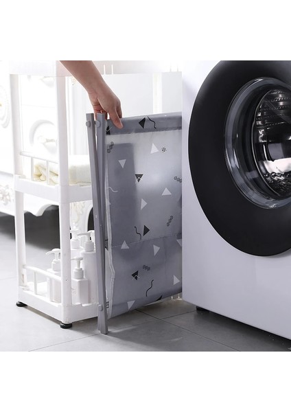 Izgara Stili Ev Kumaş Büyük Kirli Giysiler Çok Fonksiyonlu Montaj Çamaşır Sepeti Katlanabilir Depolama Giysi Kovası (Yurt Dışından) indirimleri