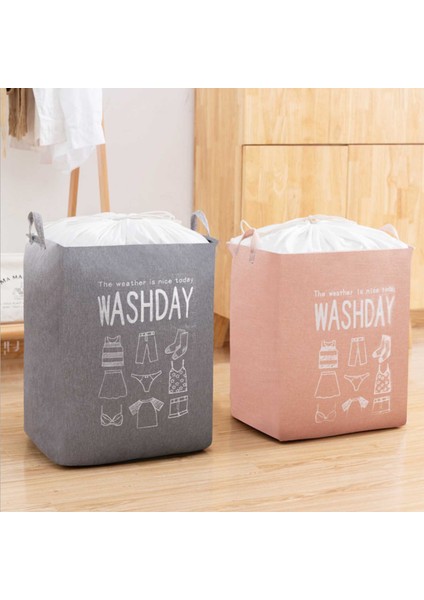 Mavi Stil 44*35*50CM Çamaşır Sepeti Dayanıklı Şık Sepet Kova Saklama Kutusu #w0 (Yurt Dışından) fiyatları