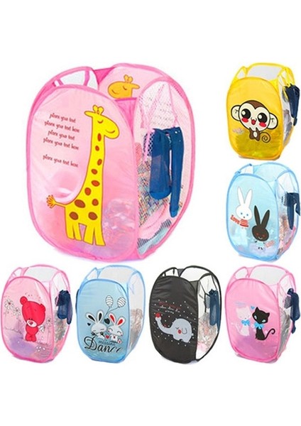 Pembe Ayı Stili Katlanır Örgü Giysi Yıkama Çamaşır Sepeti Çocuk Oyuncakları Çeşitli Eşyalar Saklama Kutusu (Yurt Dışından) fiyatları