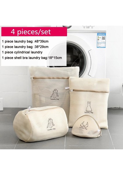 D 4 Adet Stil Anasayfa Polyester Çamaşır Torbası Seti Giyim Makinesi Çamaşır Torbası Katlanabilir Sütyen Iç Çamaşırı Çorap Çamaşır Torbaları Çamaşır Torbası Çamaşır Sepeti (Yurt Dışından) fiyatları