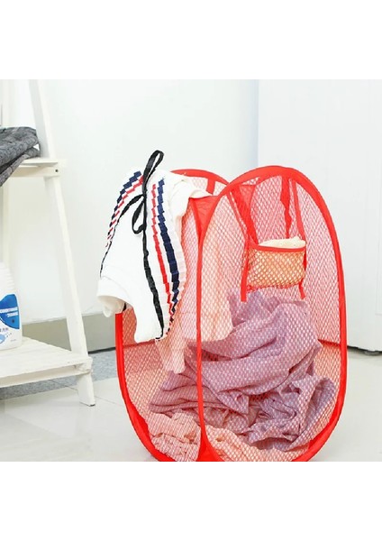 Mor Tarzı Çift Kulplu Tasarım Katlanabilir Çamaşır Sepeti, Aile Üniversite Yurdu Için Kolay Açılır Örgü Çamaşır Sepeti (Yurt Dışından) modelleri
