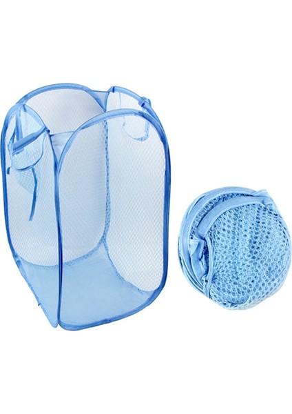 Mor Tarzı Katlanabilir Kirli Giysi Sepeti Depolama Çamaşır Sepeti Katlanır Renkli Net Ev Giyim Saklama Çantası (Yurt Dışından) indirimleri